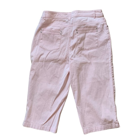 Vintage Penman’s Bermuda 12 clam digger casual comfy preppy pinstripe relaxed - Picture 3 of 7